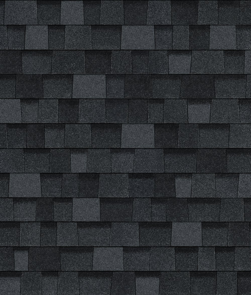 Owens Corning TruDefinition Duration Onyx Black shingle sample